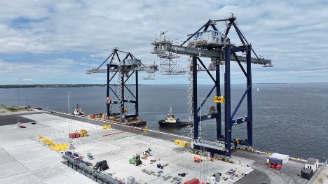 Containerterminal ved resund har fet endnu en kran
